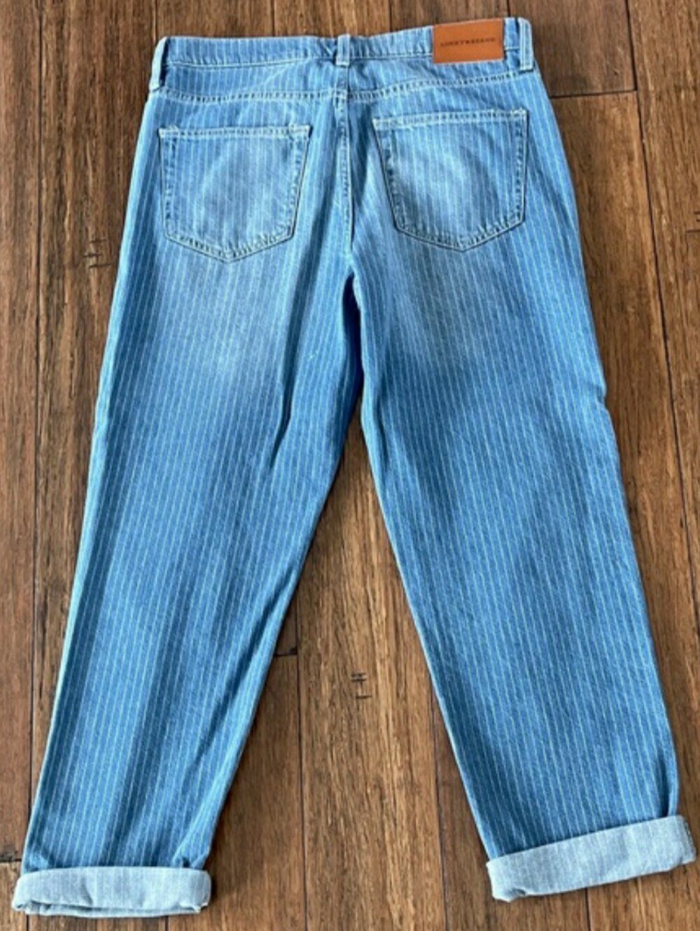 Women’s Lucky Boy Mid Rise Relaxed Straight Jeans Size 8/29R